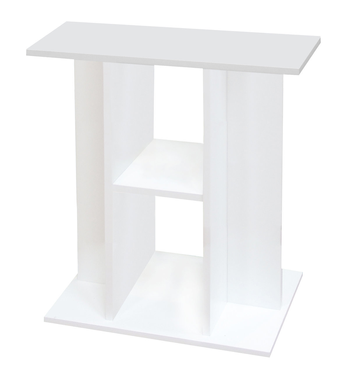 Aquatlantis Aquarien-Unterschrank, Holz, glatte Oberfläche, modernes Design, 2 offene Fächer, ideal für Aquarienbesitzer.