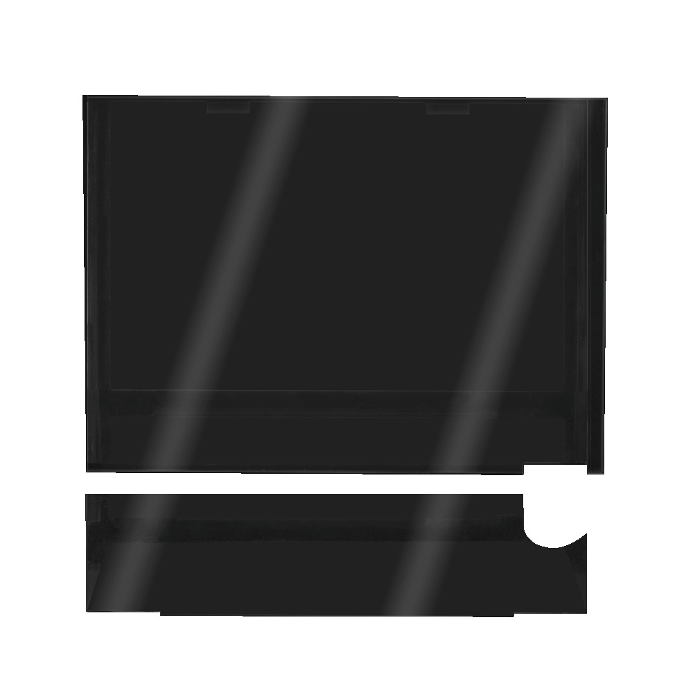 HOBBY Glasterrarium, für Reptilien/Amphibien, transparente Front/Seiten, schwarze Basis, artgerecht, EAN 4011444360656.