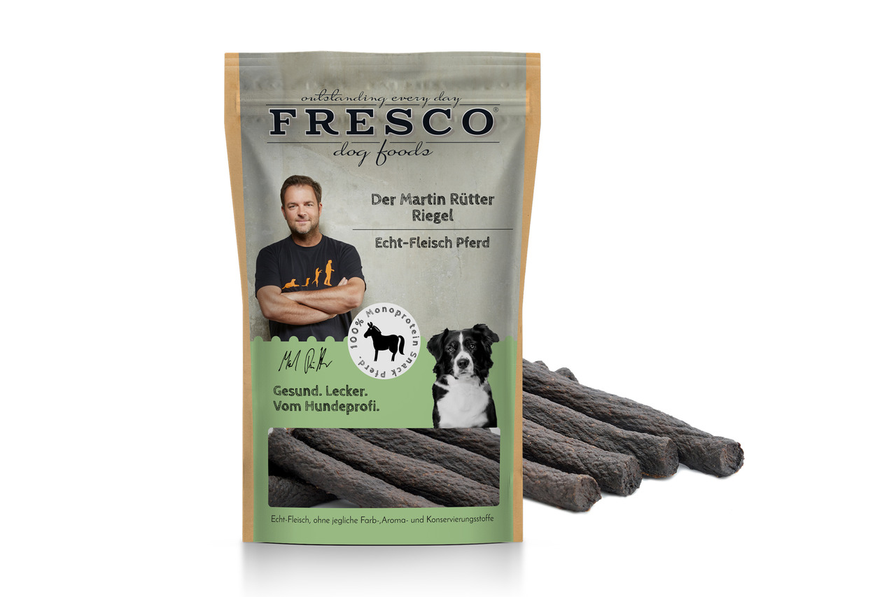 Fresco Martin Rütter Riegel Echt-Fleisch Pferd 100g Hundesnacks