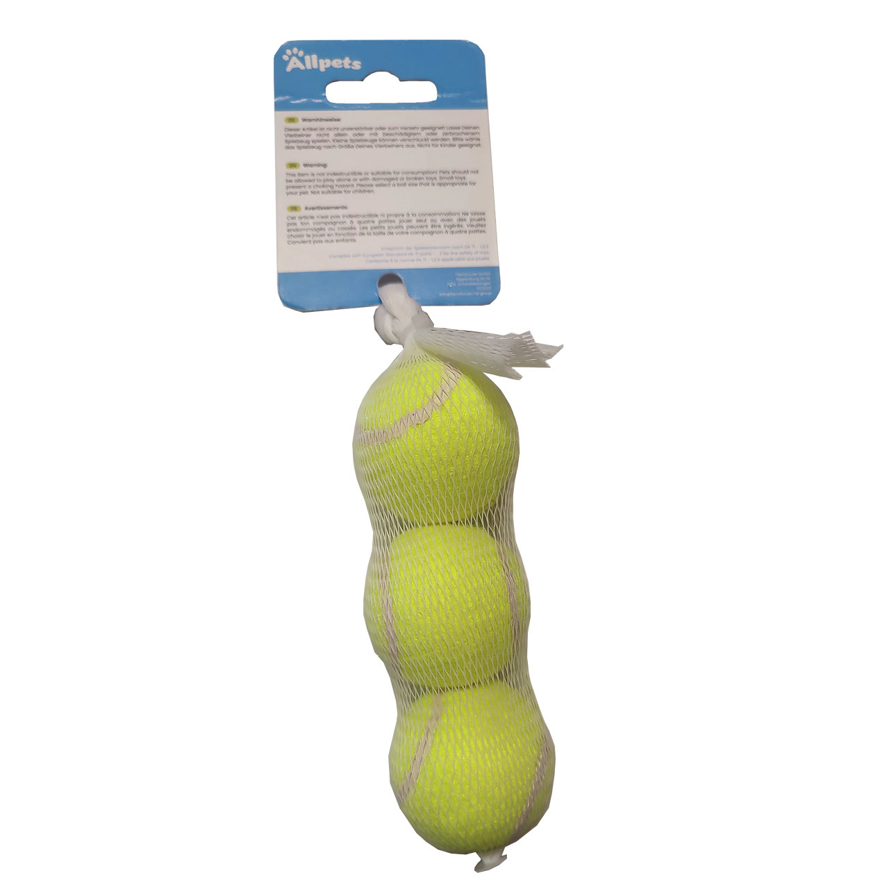 Allpets Tennisball XS Ø 4 cm - 3 Stück