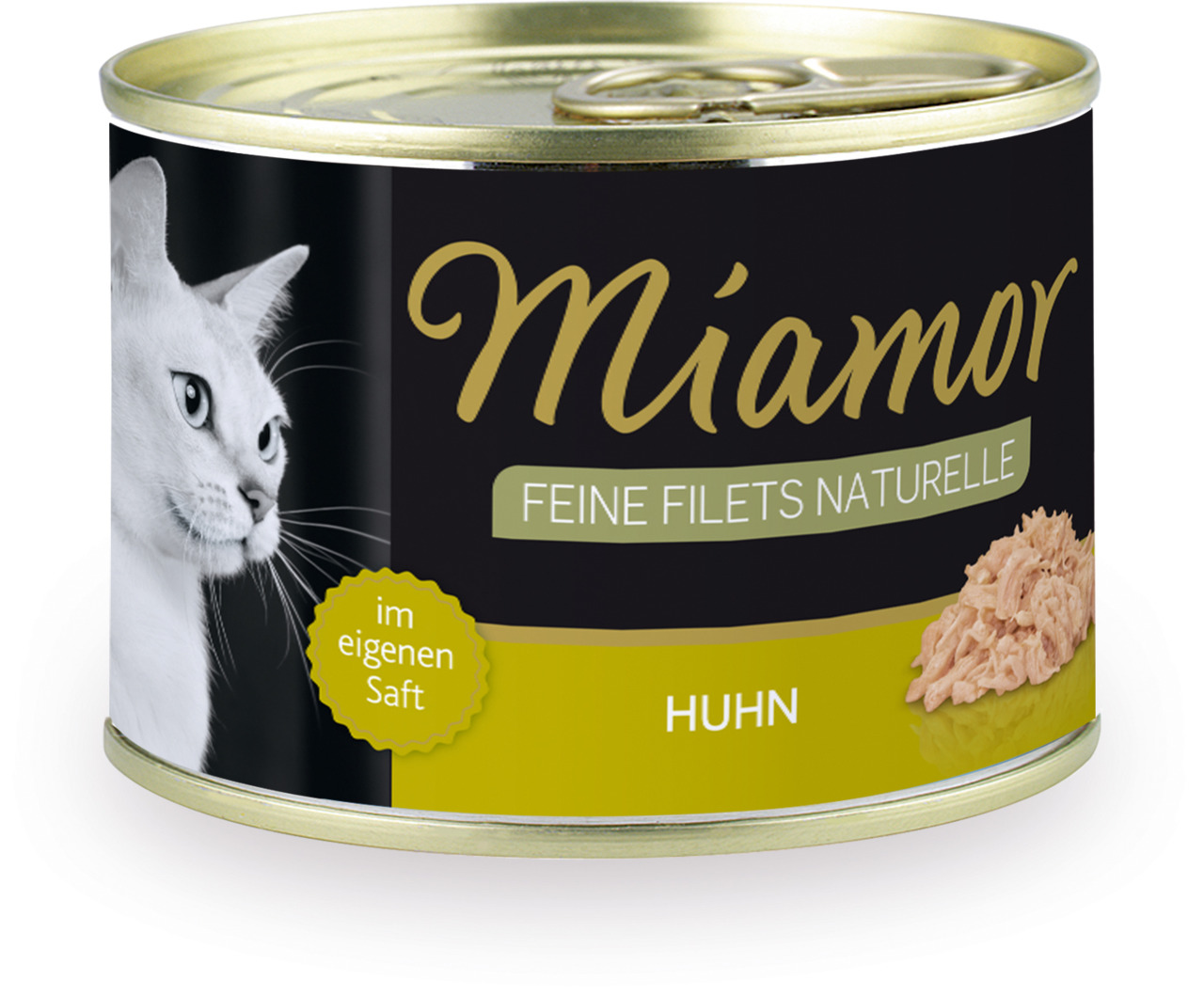 Miamor Feine Filets Naturelle, Katzenfutter, Huhn im eigenen Saft, für Katzen.