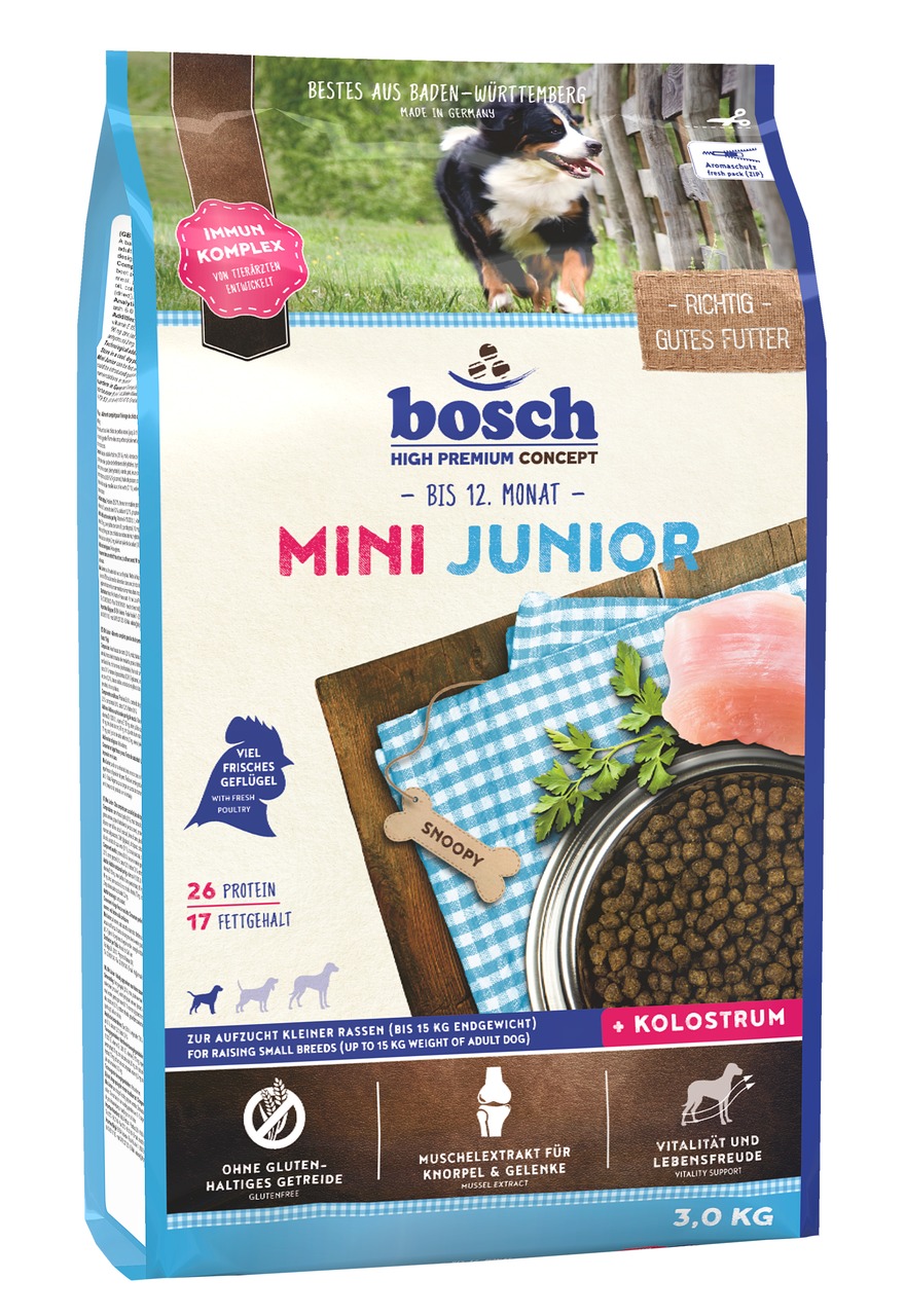 Bosch Mini Junior Hunde Trockenfutter 3 kg