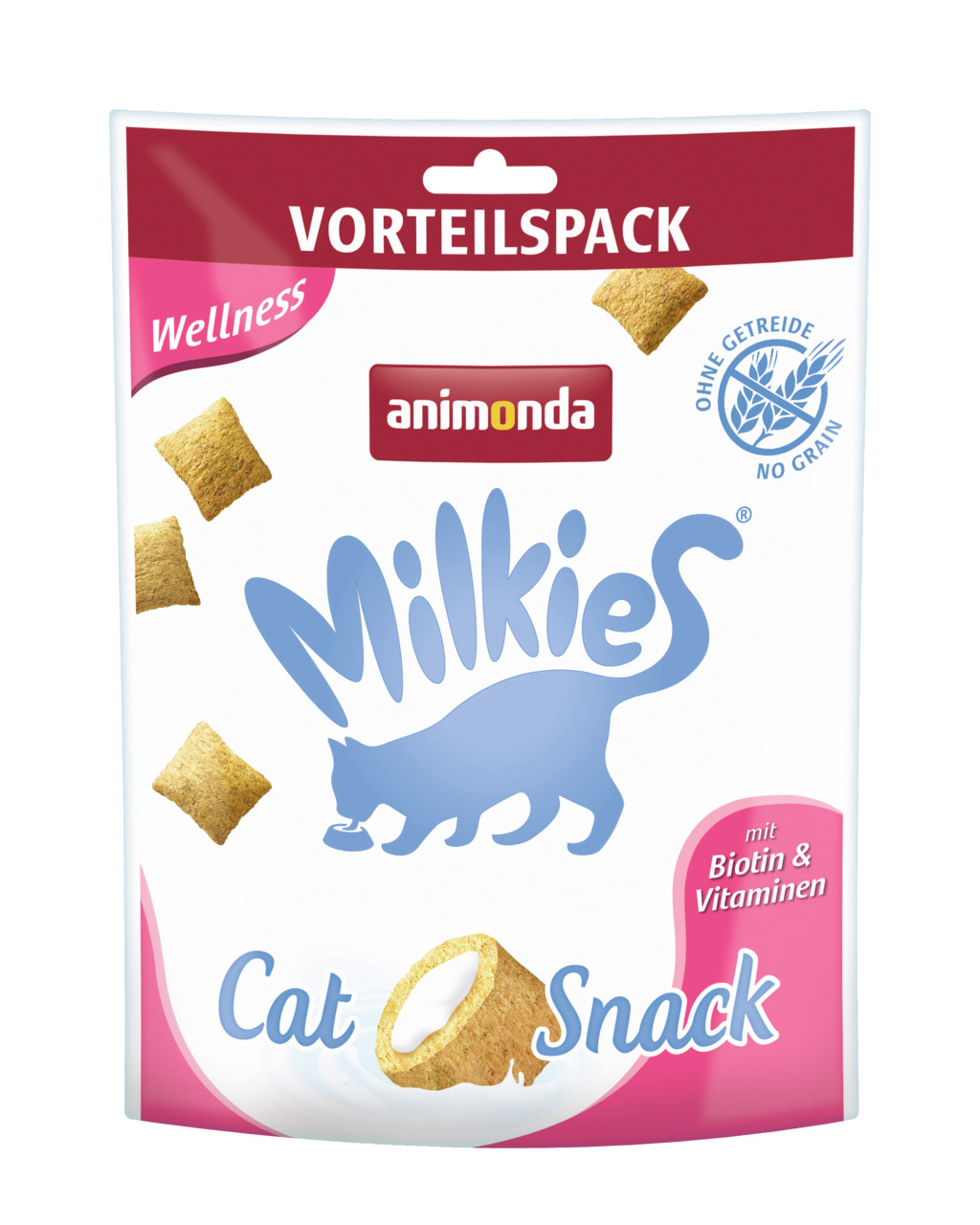Sparpaket 2 x 120 g Animonda Milkies Wellness Knusperkissen Katzen Snack