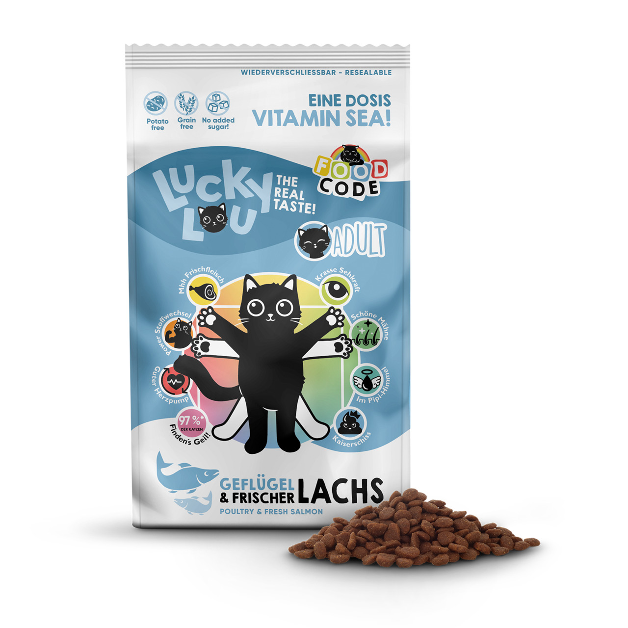 Lucky Lou Adult Geflügel & Lachs 1,7 kg