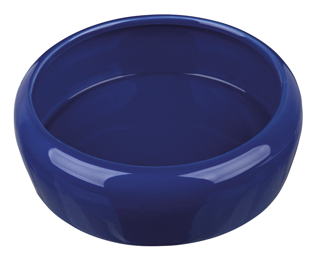 Blauer Futternapf aus Keramik der Marke TRIXIE, geeignet für Hunde und Katzen. Der Napf hat eine runde Form mit glatter Oberfläche und ist ideal für Wasser oder Futter. Die robuste Keramik sorgt für Stabilität und Langlebigkeit. Perfekt für den täglichen 