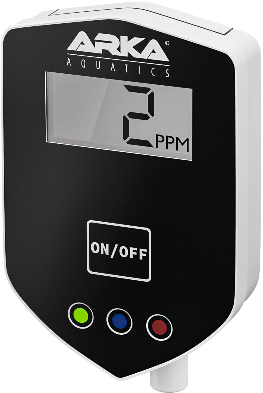 ARKA Aquatics Digital TDS Meter für Aquarien, Messgerät zur Wasseranalyse mit Display, Anzeige 2 PPM und On-Off-Taste.