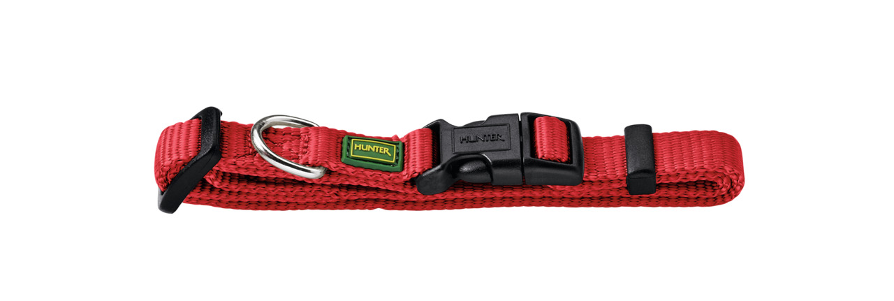 HUNTER Halsung Nylon Vario Basic M/2,0 rot | rot | M | 20 mm | 4016739659149