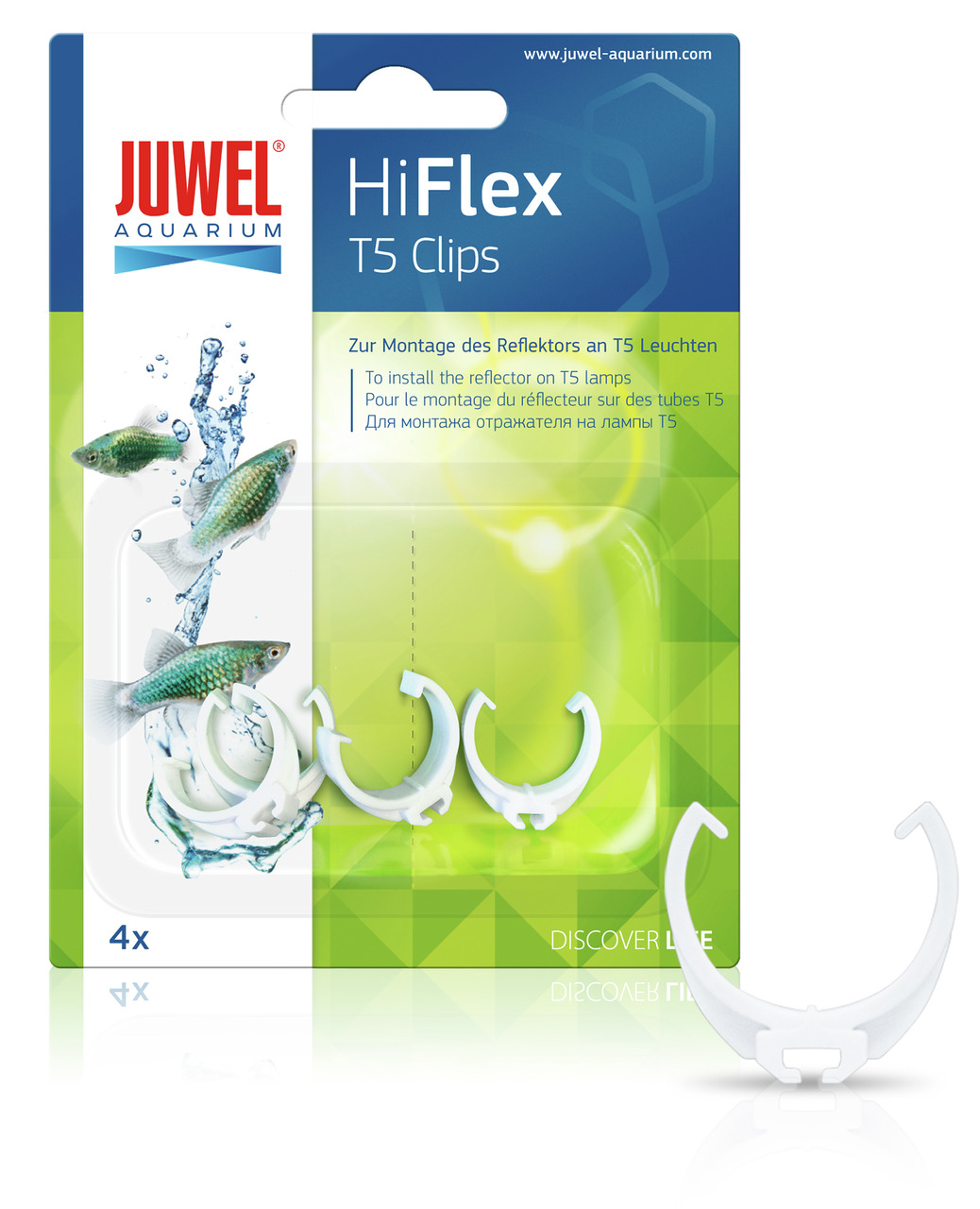 Juwel HiFlex T5 Clips Aquarium Beleuchtung 1 Set