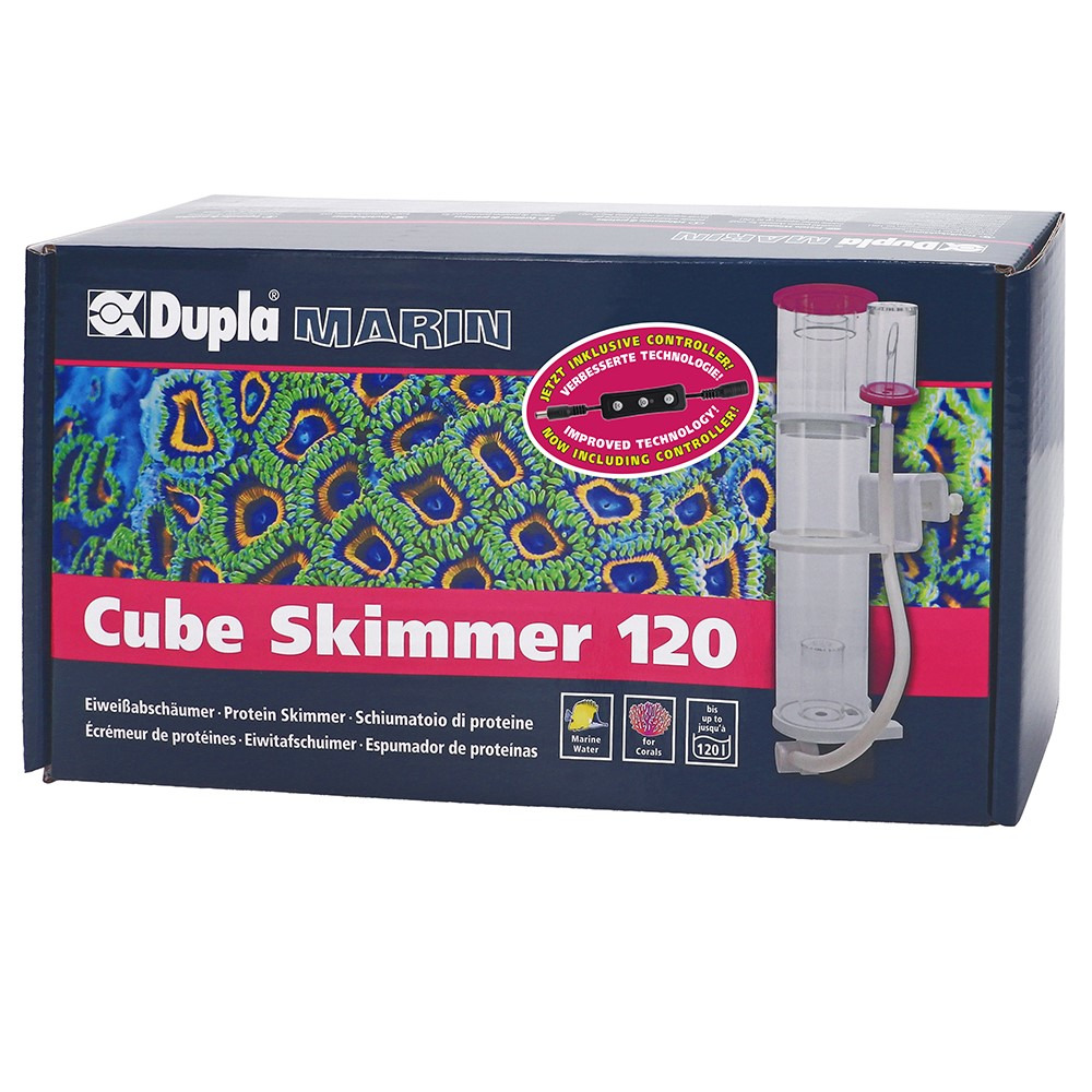 Dupla Marin Cube Skimmer 120: Eiweißabschäumer für Meerwasseraquarien bis 120L, mit Controller, für Korallen, verbesserte Technologie.