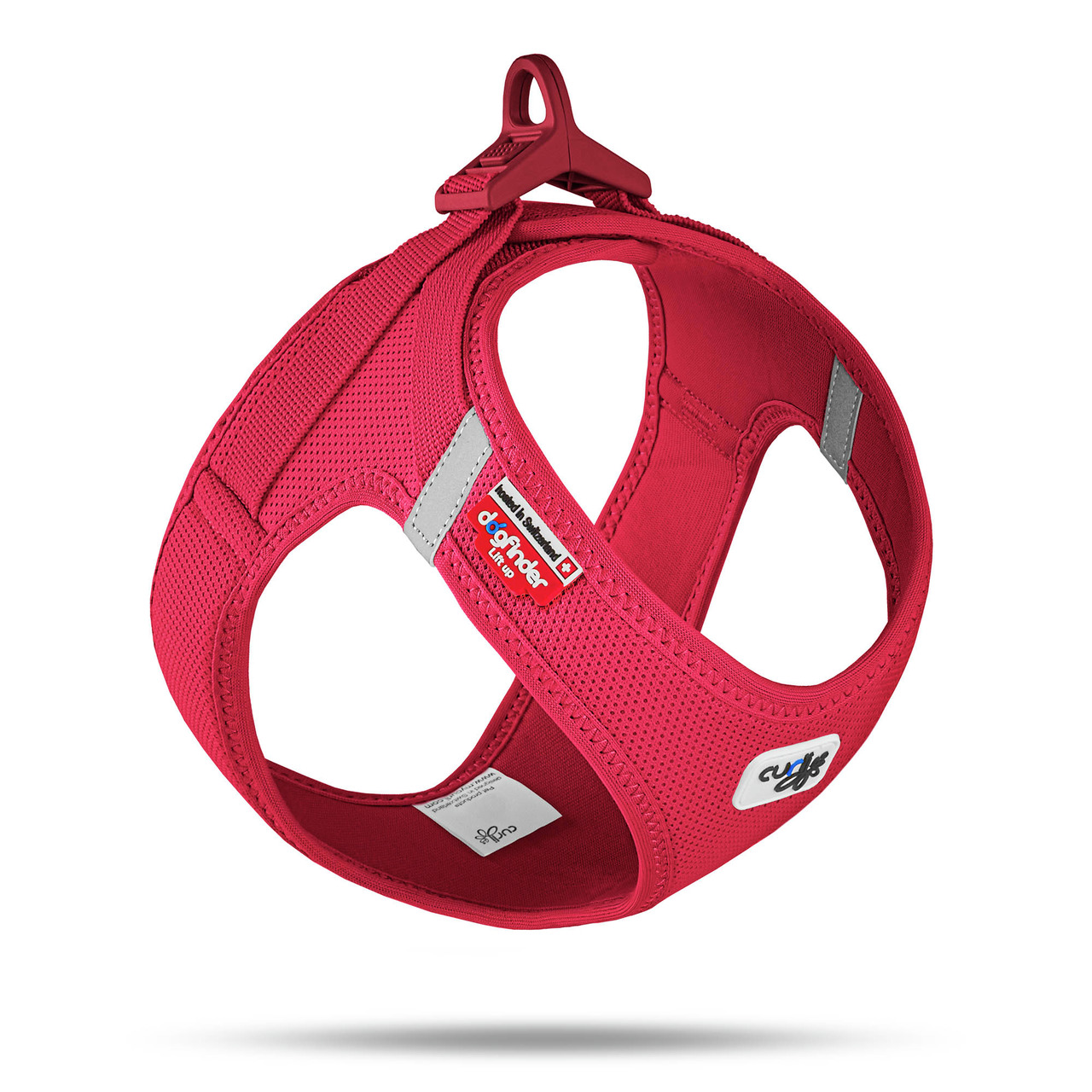 curli Clasp AirMesh Geschirr XL rot