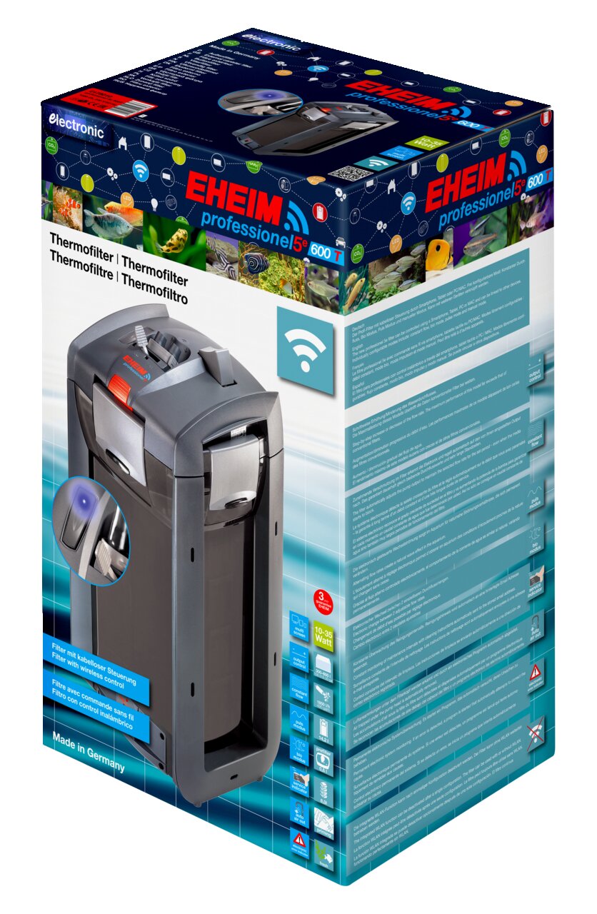 EHEIM professionel 5e 600T Thermofilter, für Aquarienbesitzer, präzise Temp.regelung, elektronisch, Süß--Meerwasser, „Made in Germany“.