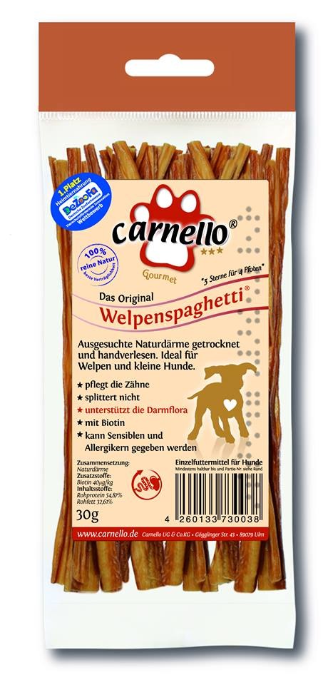 Carnello Welpenspaghetti Hunde Snack 30 g