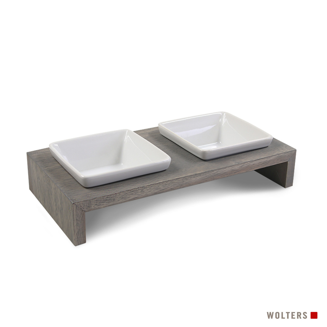 Wolters Meshidai True 2 x 0,2 Liter grau Hundedoppelnapf