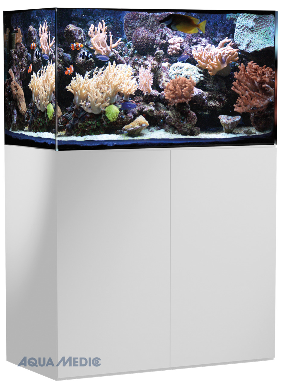 AQUA MEDIC Armatus 300 weiß Aquarium mit Unterschrank