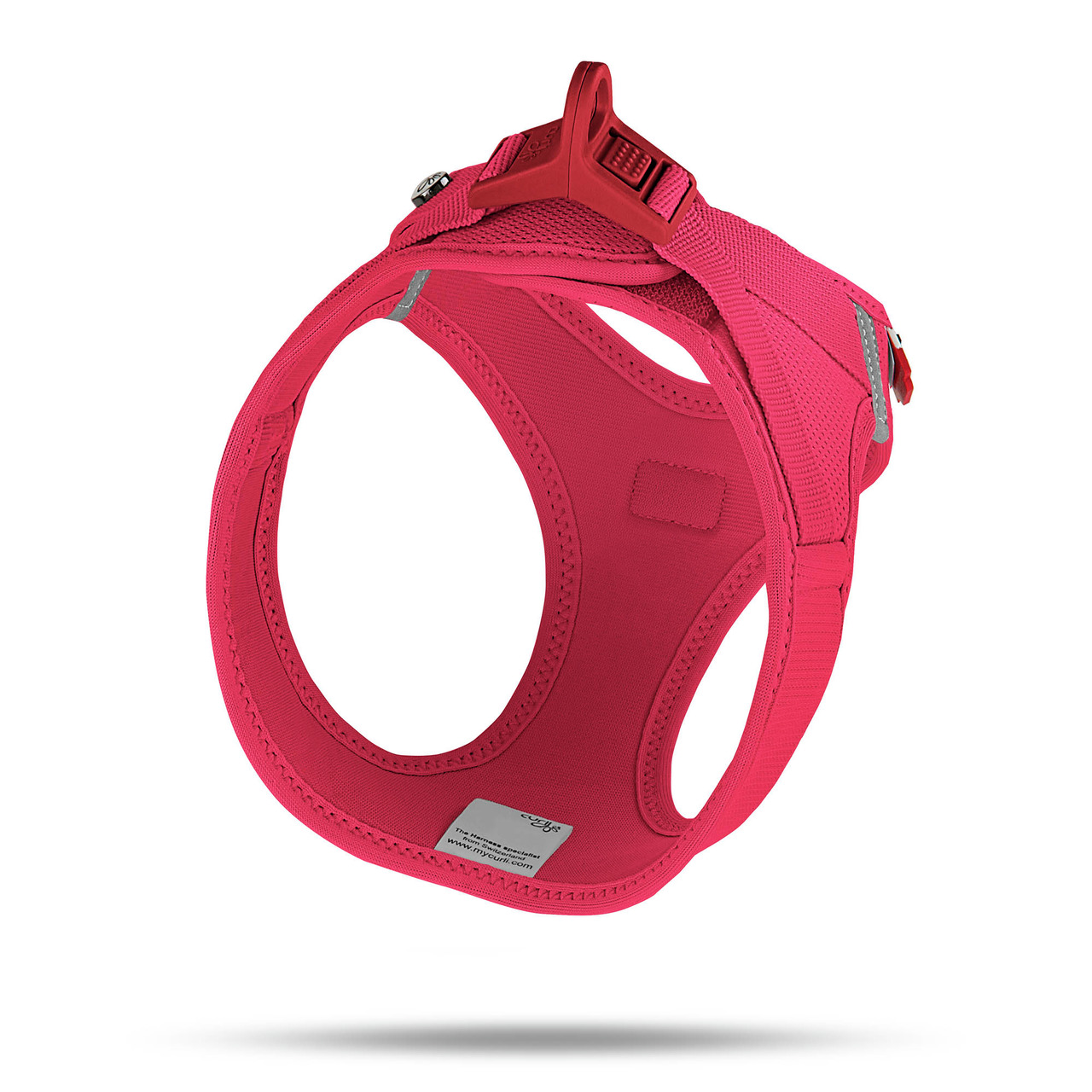 Curli Geschirr Vest Air-Mesh, Pink, für kl.-mittelgr. Hunde, atmungsaktiv, reflektierend, ideal für warme Tage, hoher Komfort.