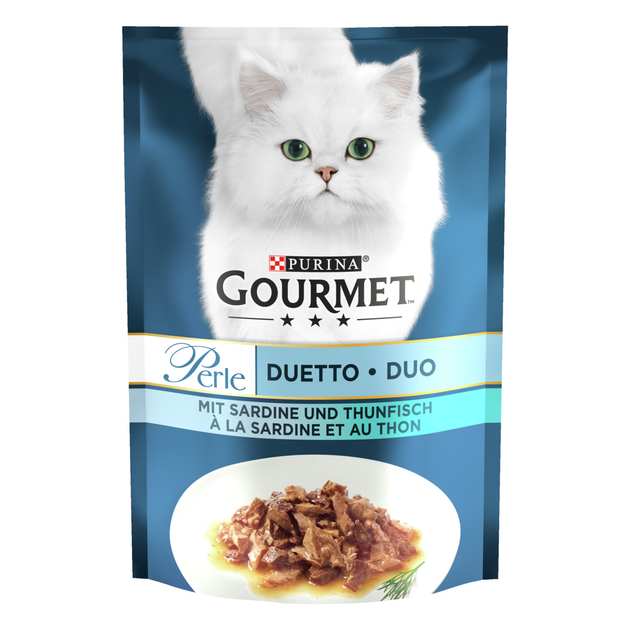 Gourmet Perle Duetto di Mare mit Sardine und Thunfisch 85g Katzenfutter