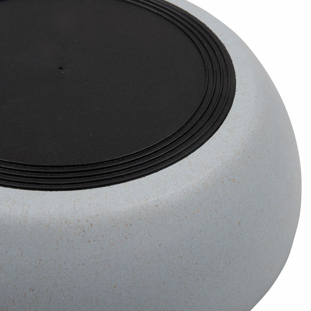 District 70 Bamboo Futternapf, für Hunde & Katzen, nachhaltig, hellgrau, rutschfest, ideal für Futter/Wasser, versch. Größen.