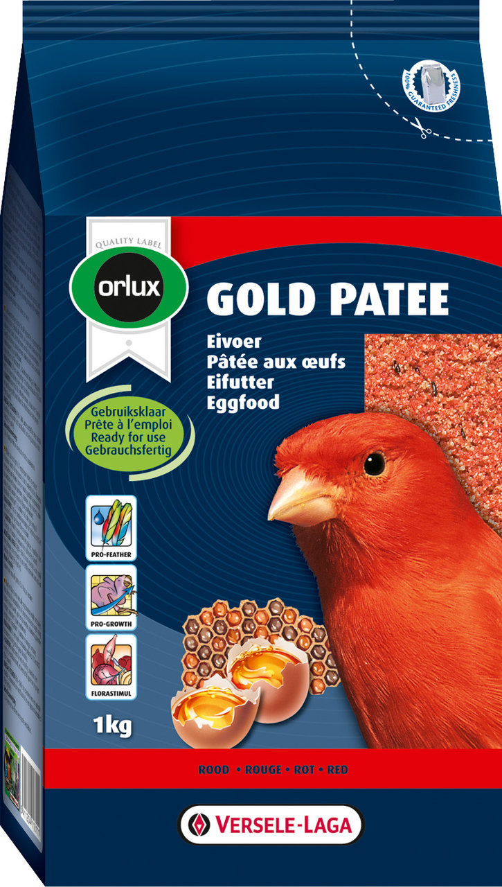 Orlux Gold Patee Eifutter rot Kanarien Vogel Ergänzungsfutter 1 kg