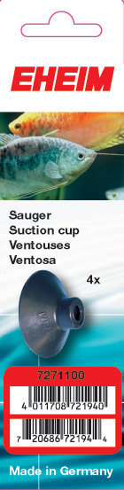 EHEIM Sauger 7271100, Zubehör f. Aquarien, 4 Saugnäpfe, ideal f. Aquaristik-Enthusiasten, „Made in Germany“, hohe Qualität.
