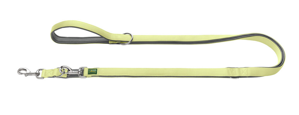 HUNTER Verstellbare Führleine Neopren 25/200 matcha/grau