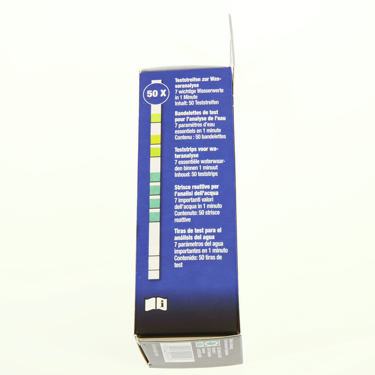 JBL ProAquaTest Easy 7in1: Teststreifen-Set f. Aquarien--Teichbesitzer, misst 7 Wasserparameter in 1 Min., 50 Streifen.