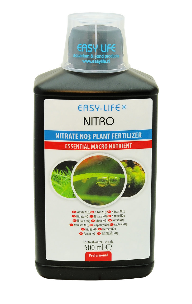 Easy-Life Nitro, Nitratdünger für Süßwasseraquarienpflanzen, 500 ml, fördert Wachstum, essenzieller Makronährstoff.