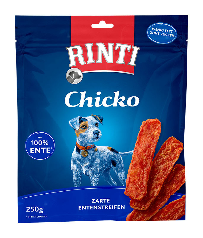 Rinti Chicko Entenstreifen Hunde Snack 250 g