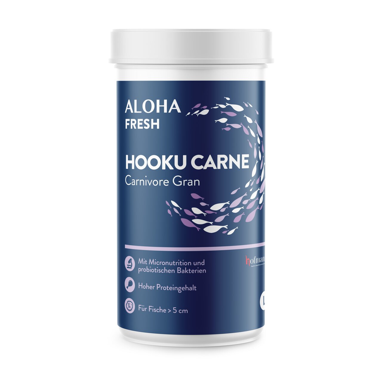 ALOHA Fresh Hooku Carne Carnivore Gran, Futter für Fische >5 cm, hoher Proteingehalt, mit Mikronutrition, Inhalt: 250 g.