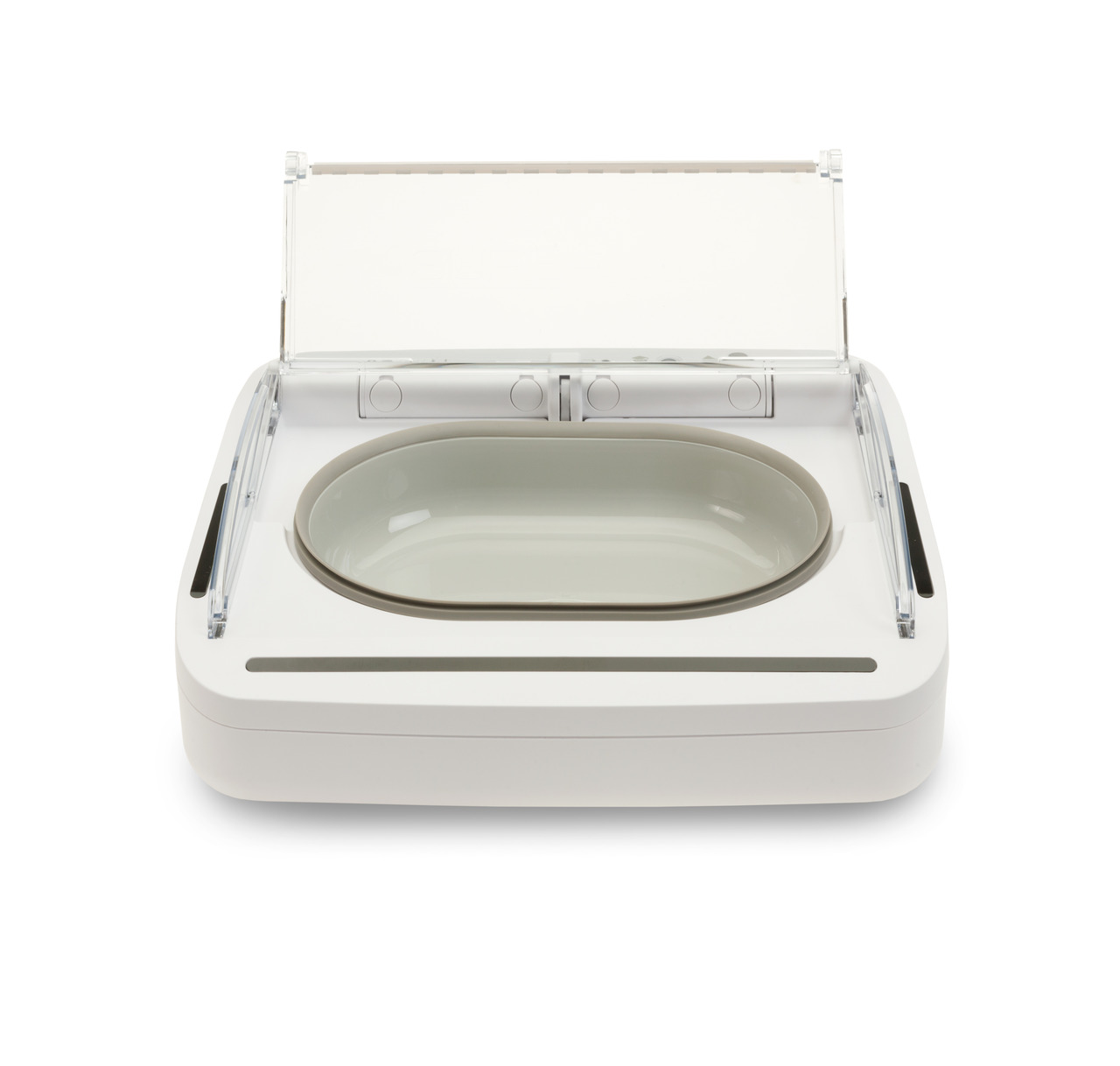 SureFeed Mikrochip Futterautomat, für Katzen & kl. Hunde, weiß, mit Deckel, öffnet bei registriertem Chip, ideal gg. Futterdiebstahl.