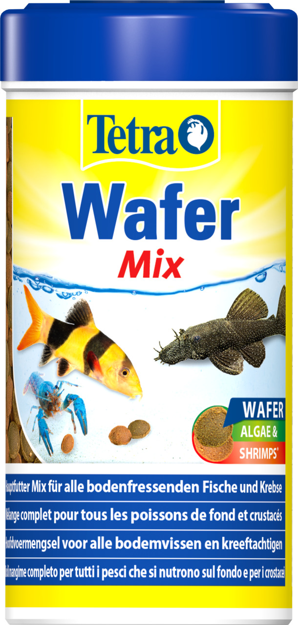 Tetra Wafer Mix: Hauptfutter f. bodenfressende Fische & Krebse, m. Algen & Shrimps. Zielgruppe: Aquarienbesitzer.