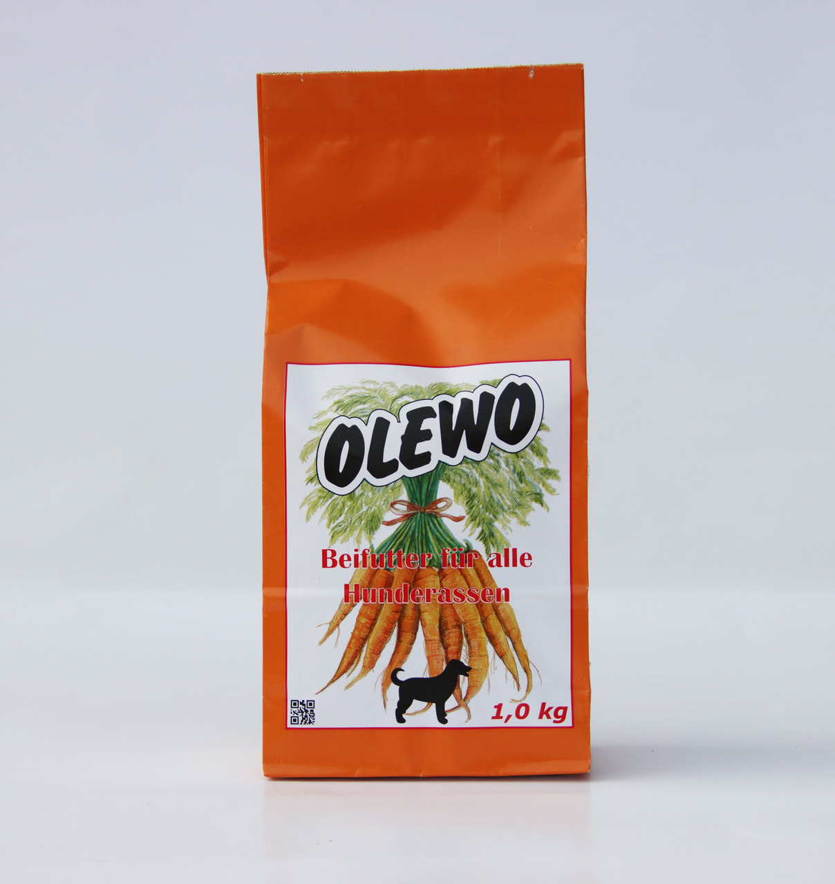 Olewo Beifutter für Hunde, Karotten, 1,0 kg, für alle Hunderassen, natürliche Zusammensetzung.