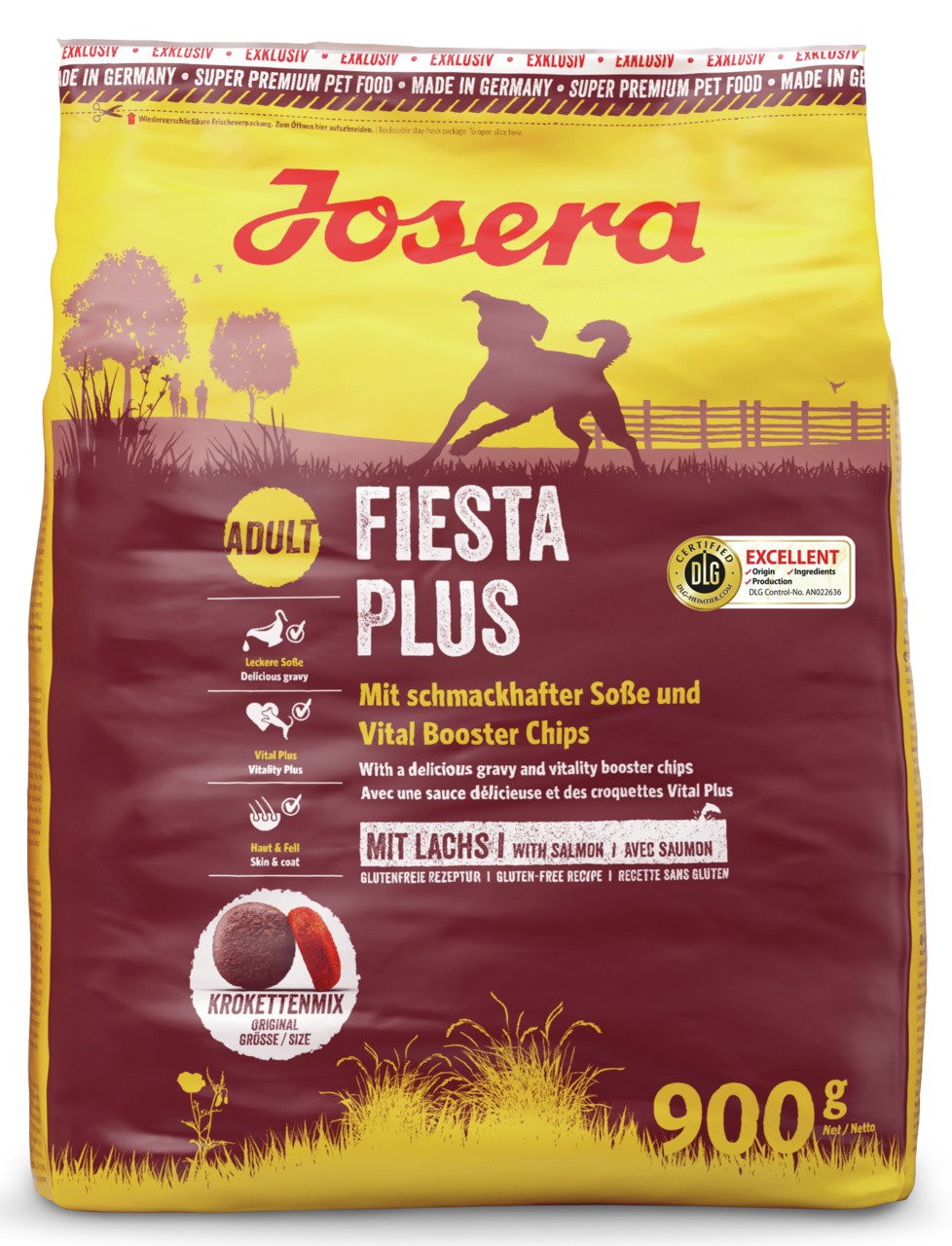 Josera FiestaPlus Hunde Trockenfutter 900 g