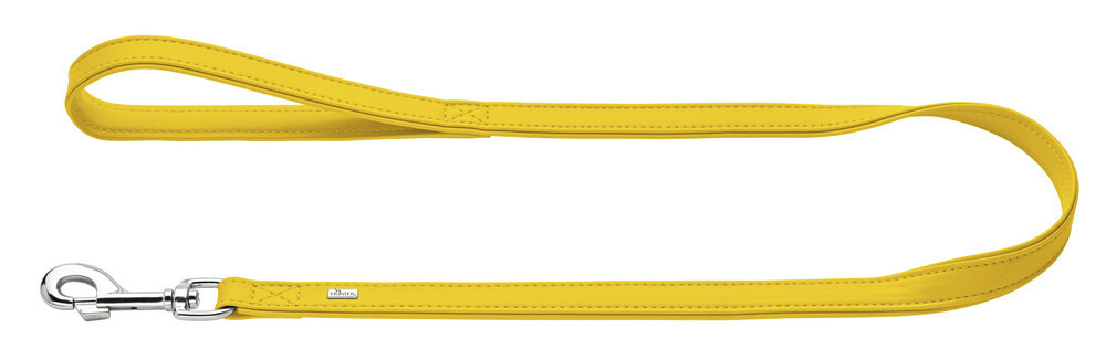 HUNTER Hundeleine, gelb, für Hunde aller Größen, mit Karabinerhaken, gepolsterter Handschlaufe, Länge ca. 110 cm, ideal für Training.