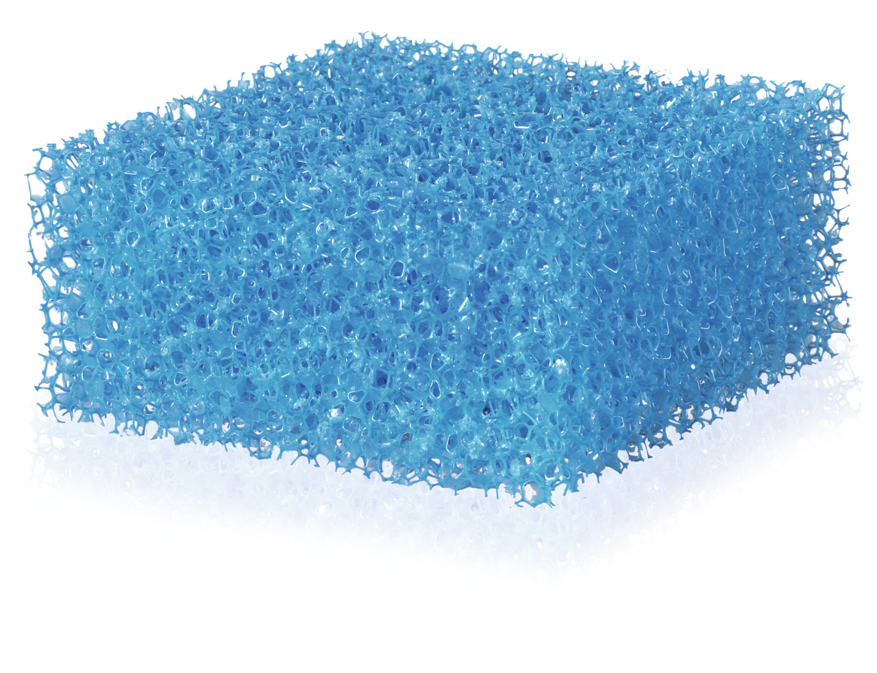 JUWEL Filterschaumwürfel, grob, für Aquarien, effektive Filterung, mechanisch & biologisch, blau, rechteckig.
