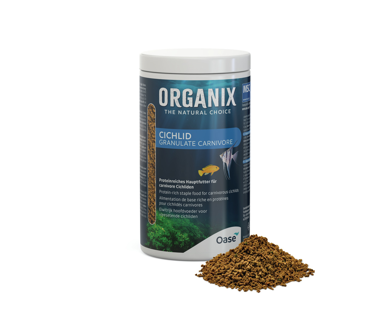 Oase ORGANIX Cichlid Carni Granulate 1000 Mililiter Fischfutter