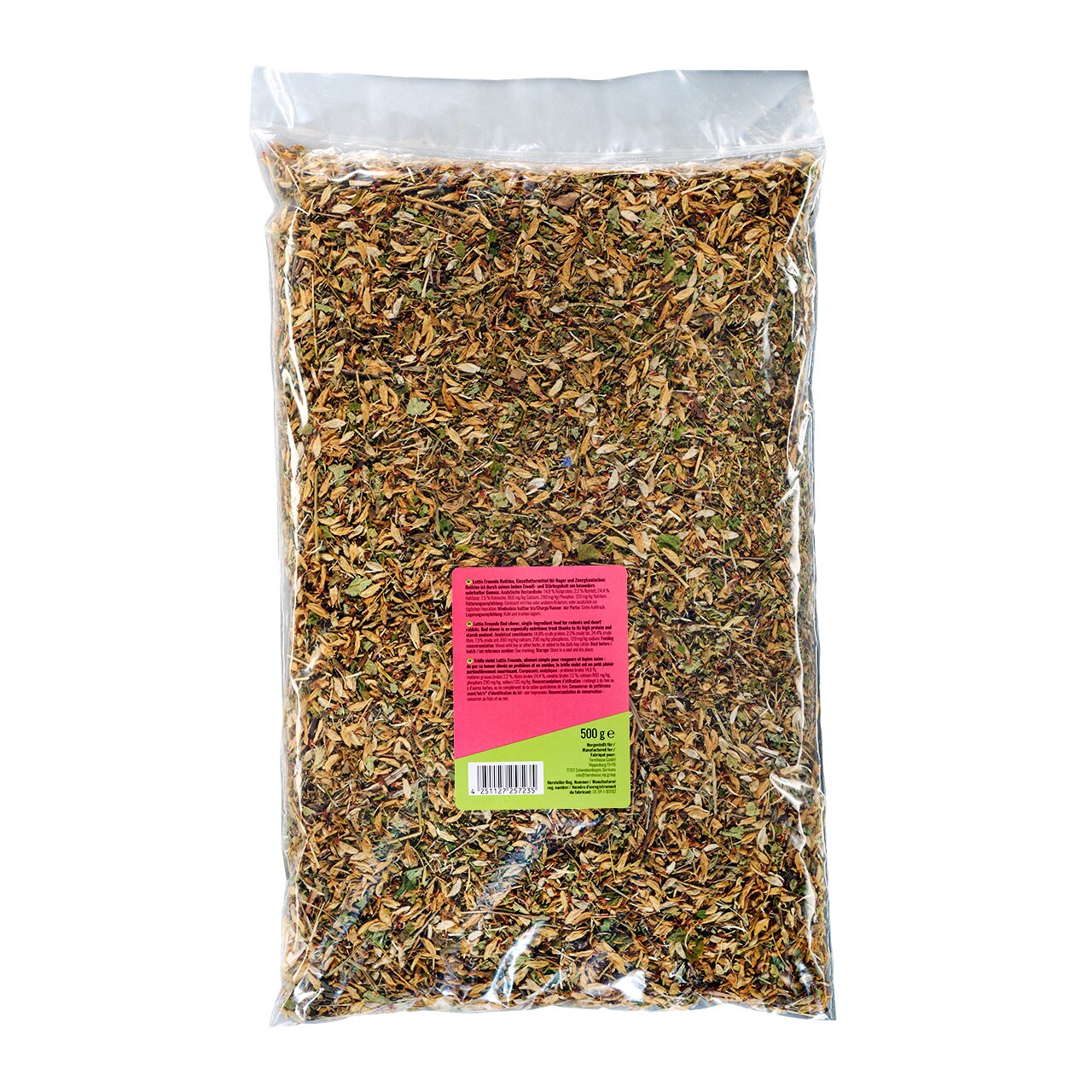 LOTTIS FREUNDE Kaninchenfutter, Kräutermischung, 500 g, ideal für Kaninchen und Nager, natürlich und gesund.