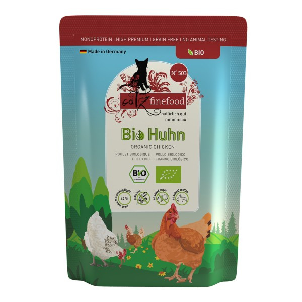 catz finefood Bio No.503 Huhn 85g Katzennassfutter