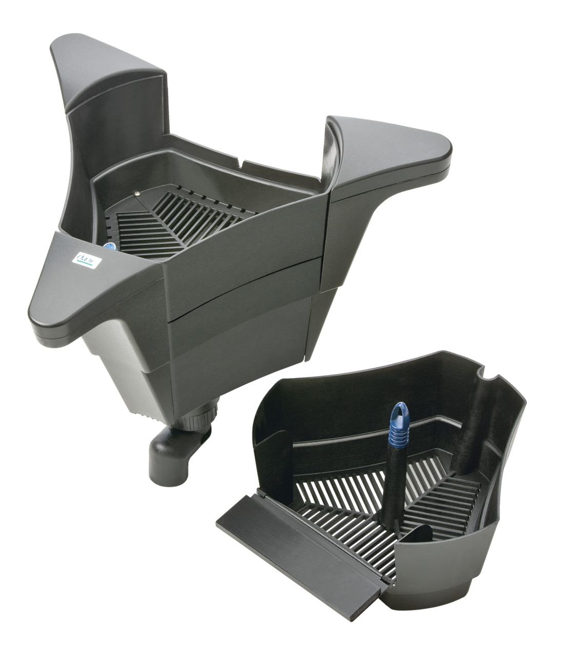 Oase AquaSkim 40, Oberflächenabsauger für Teiche, robustes Kunststoffgehäuse, Filterkorb, für Teichbesitzer, saubere Wasseroberfläche.