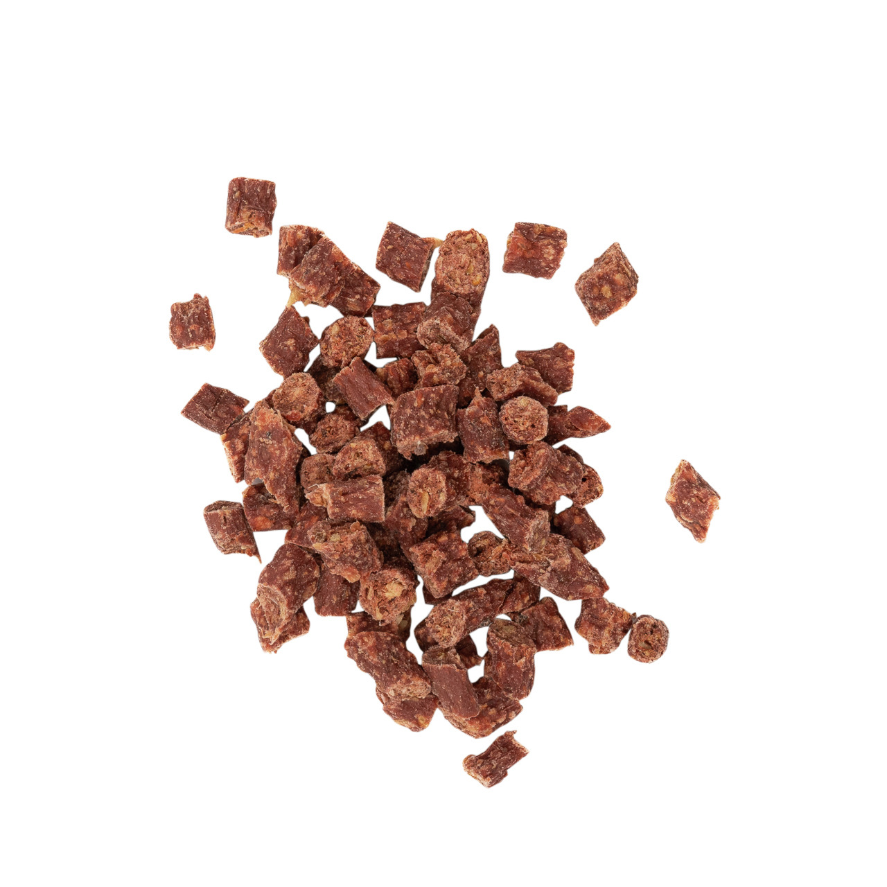 Lottis Häppchen, Hundesnack, getr. Fleischwürfel, hochwertig, Belohnungssnack, Menge nicht sichtbar.