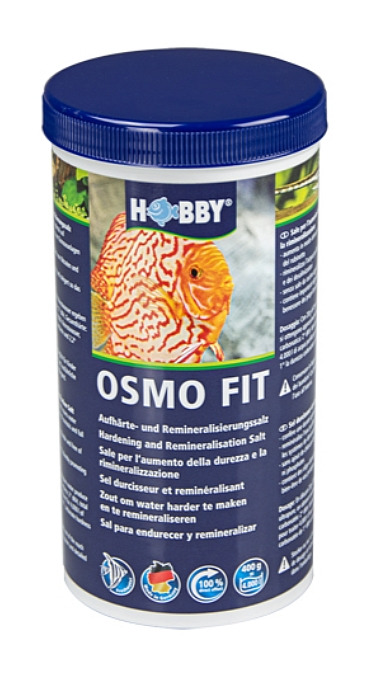 Hobby Osmo Fit, Aufhärte--Remineralisierungssalz für Aquarien, 400 g, für Aquarienbesitzer, z. Erhöhung d. Wasserhärte & Mineralien.