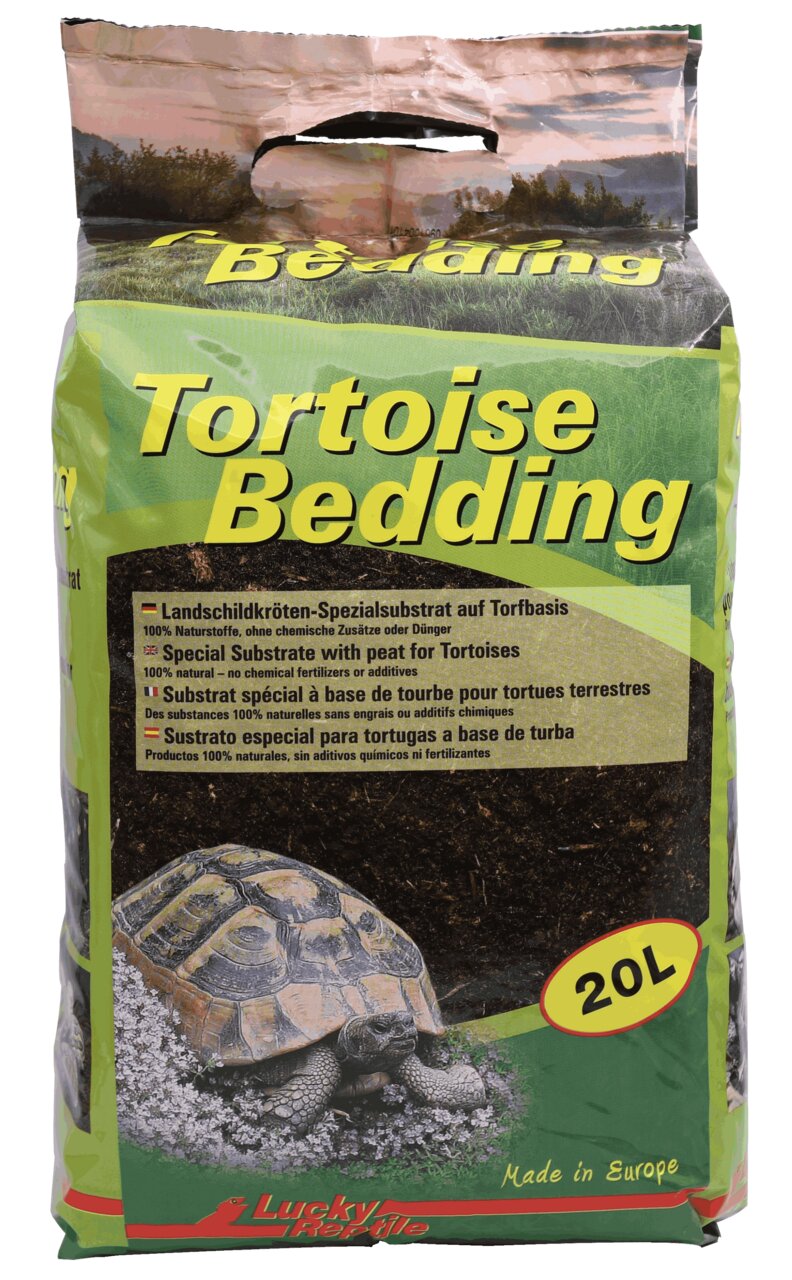 Lucky Reptile Tortoise Bedding, Substrat für Landschildkröten, 100 % natürlich, ohne Zusätze, 20 L, ideal für Schildkrötenhalter.