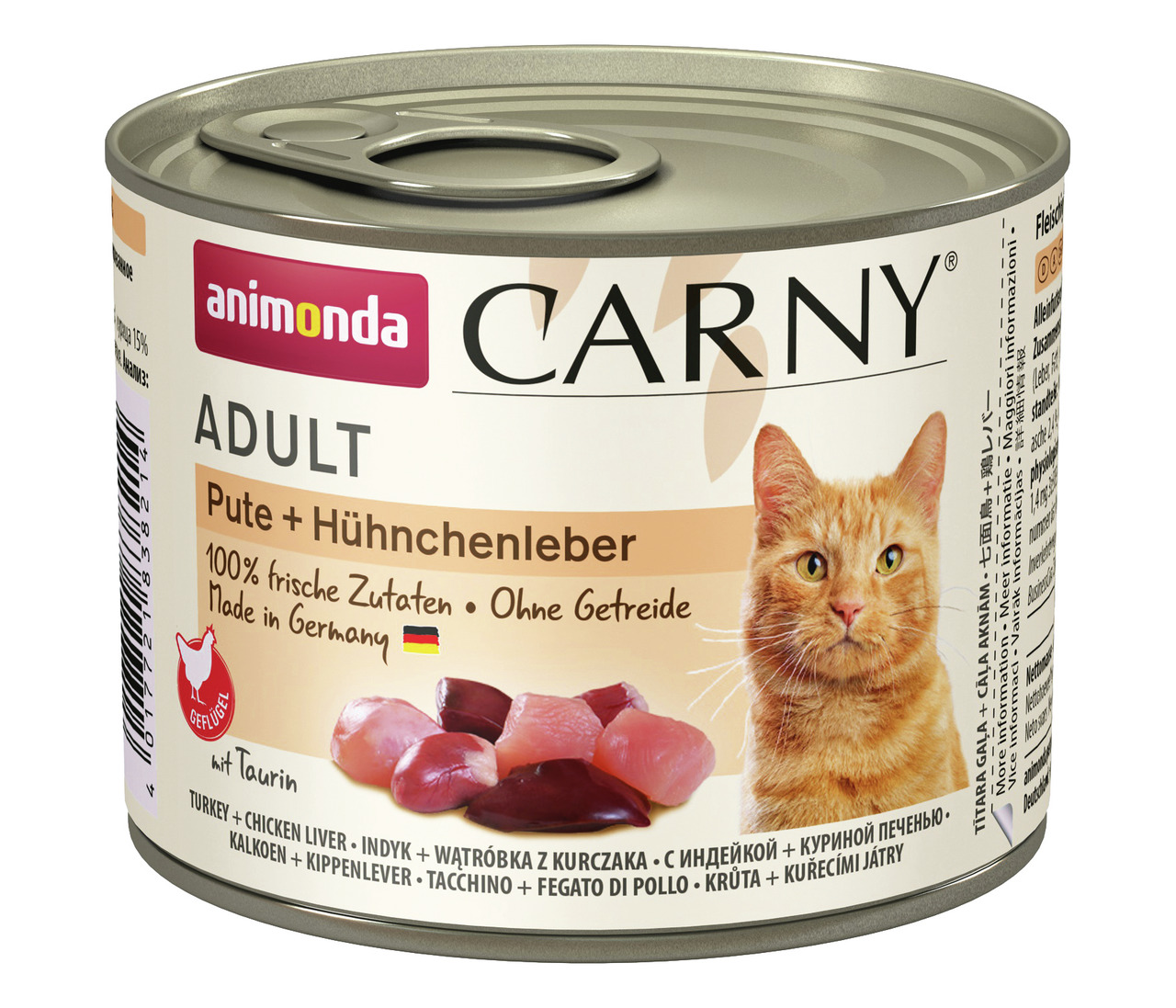 Animonda Carny Adult Pute + Hühnchenleber Katzen Nassfutter 200 g