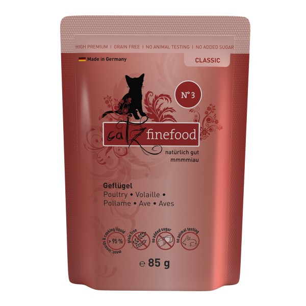 catz finefood Classic No.3 Geflügel 85g Katzennassfutter