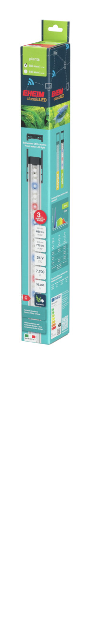EHEIM classicLED plants: LED-Beleuchtung für Aquarienpflanzen, 7.700 K, 24 V, 3 J. Garantie, für optimales Pflanzenwachstum.