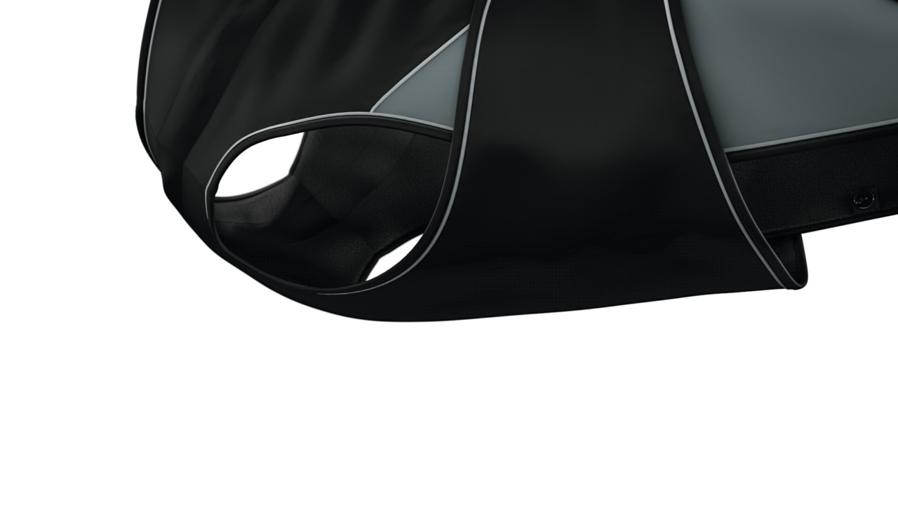 HUNTER Hundegeschirr "Maui", Schwarz, reflektierende Nähte, ergonomisch, robust, für alle Hundegrößen, ideal für Sport & Spaziergänge.