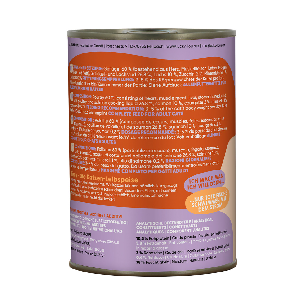 Lucky Lou Lifestage Adult Geflügel & Lachs 400 g