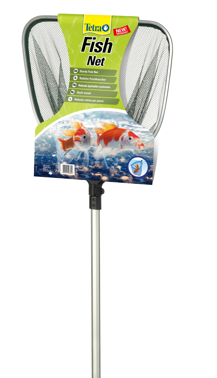 Tetra Fish Net, stabiler Fischkescher f. Aquarien, feinmaschiges Netz, langer Griff, ideal f. sicheres Einfangen v. Fischen.