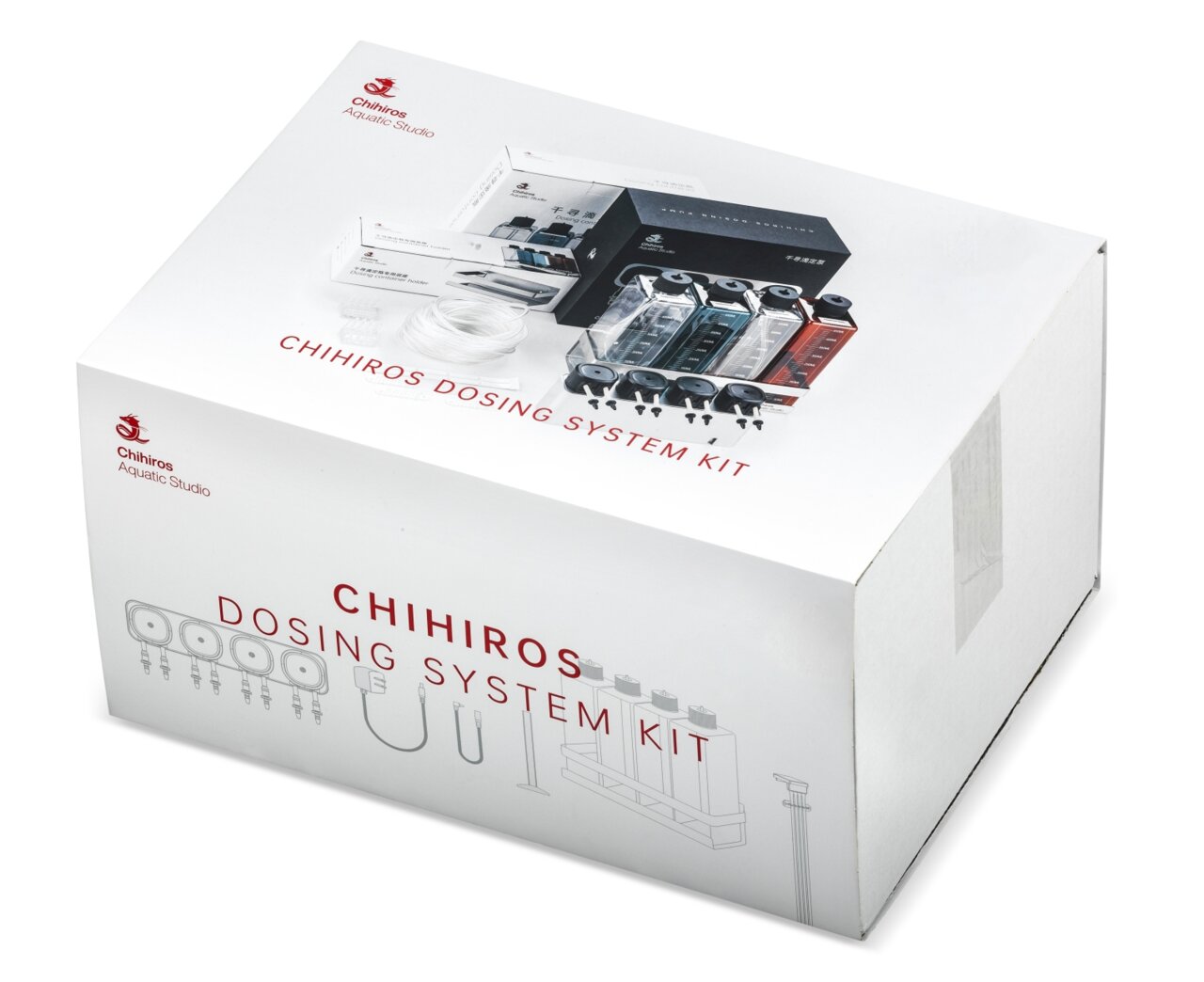 Chihiros Dosing System Kit: Dosiersystem für Aquarien, präzise Nährstoffzugabe, inkl. Behälter, Schläuche & Zubehör.
