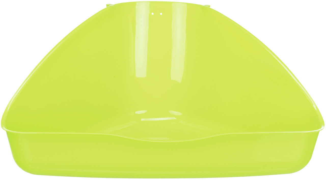 Ecktoilette TRIXIE 4011905625522 für Kaninchen & Kleintiere, robust, leicht zu reinigen, platzsparend, hygienisch, Größe sichtbar.