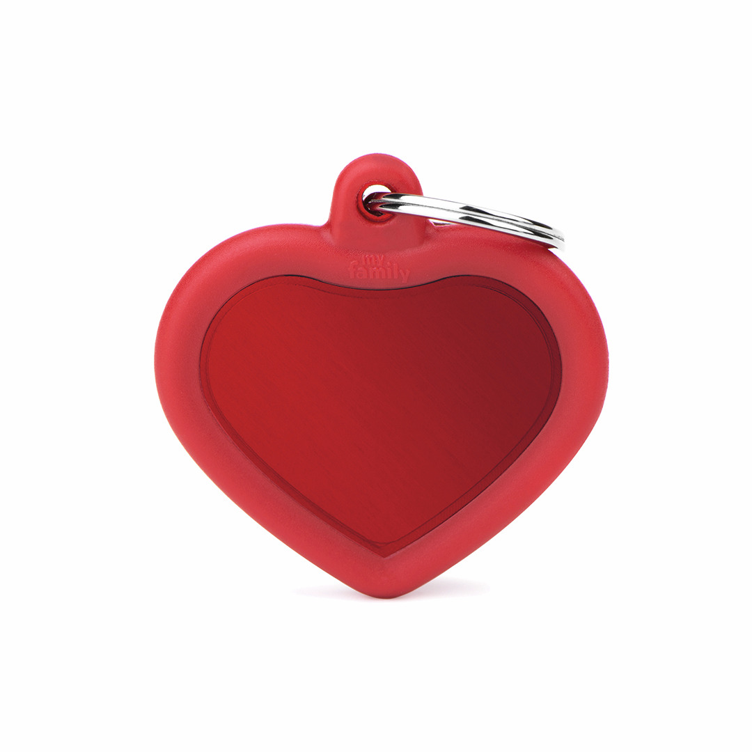 MY FAMILY Hush Red Heart Aluminium Red Rubber